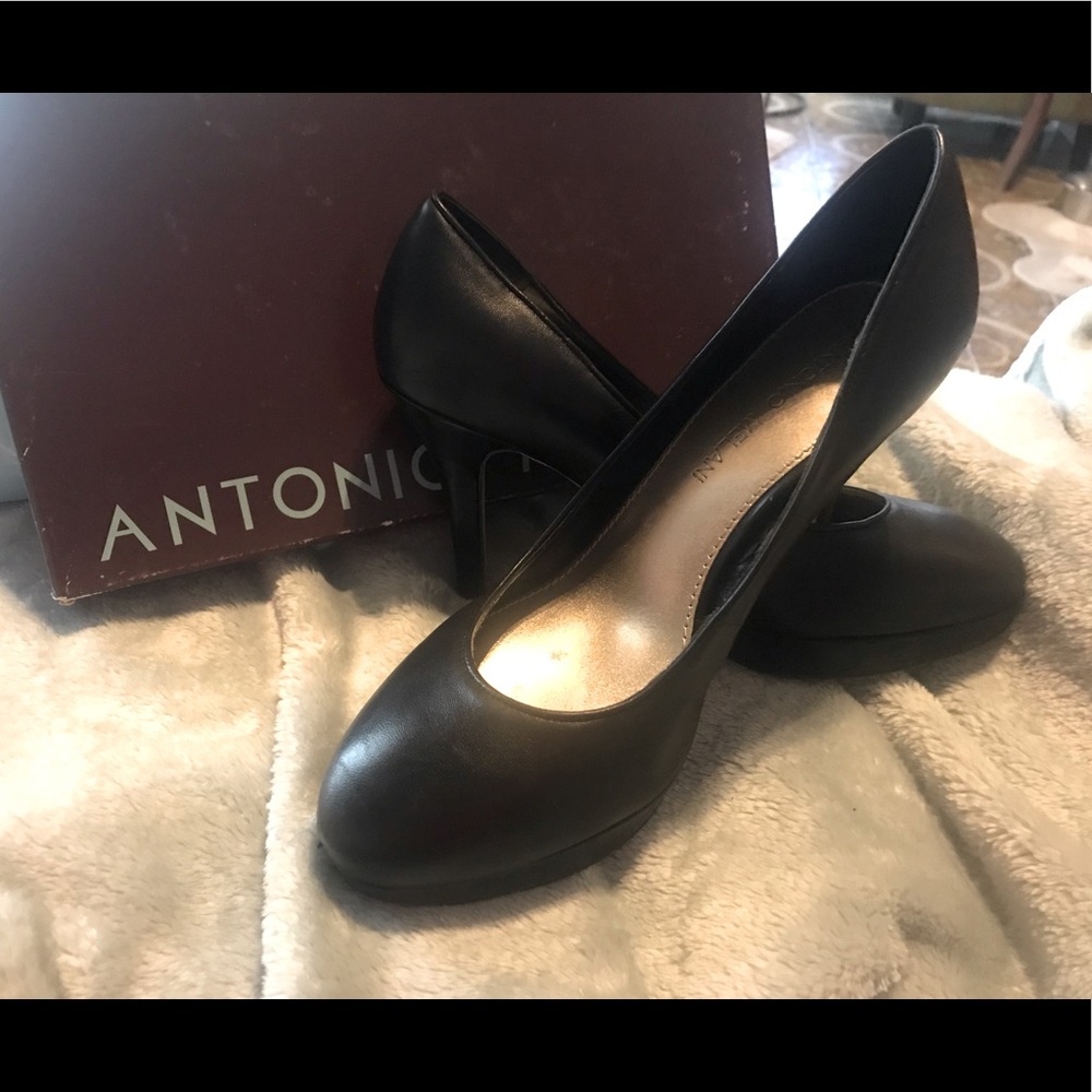Antonio Melani Cleo Leather Platform Pumps